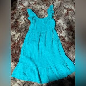 Cat & Jack Bright Turquoise Summer Dress